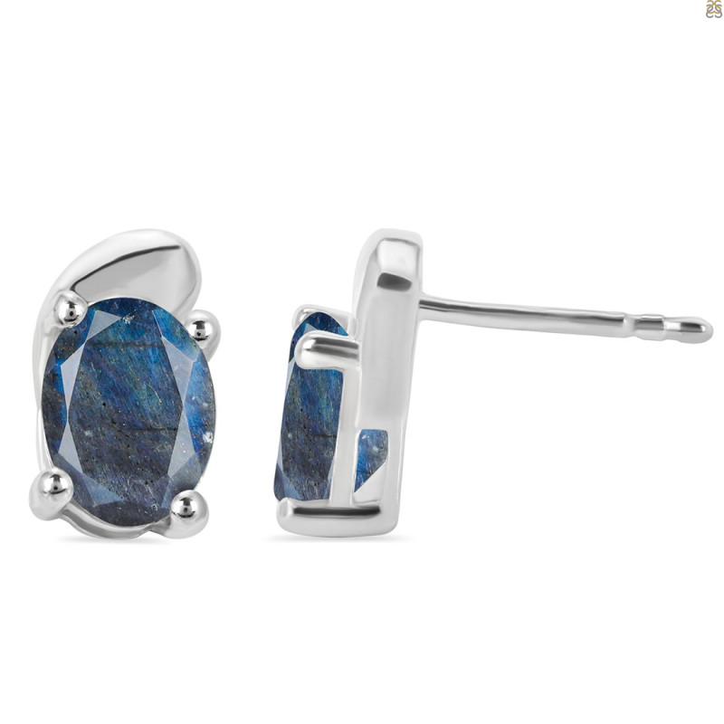 Labradorite Stud Earring