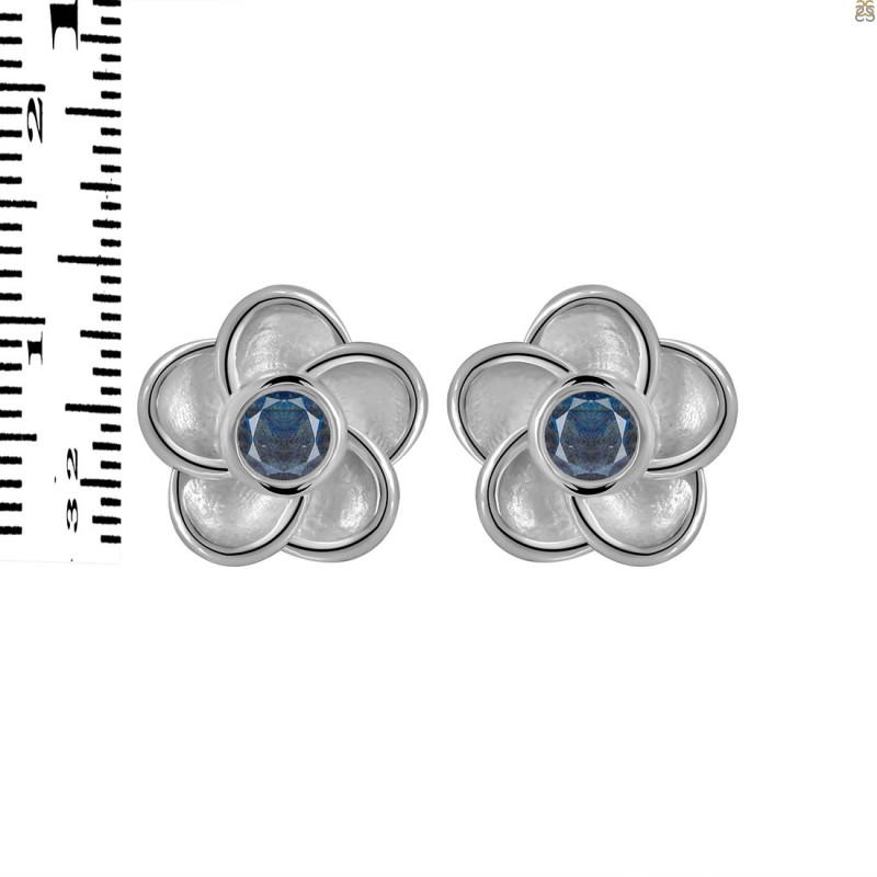 Labradorite Stud Earring LBD-RDE-584.