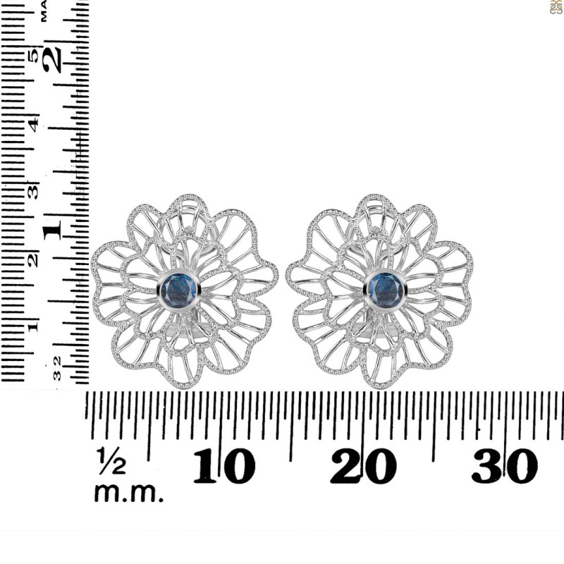 Labradorite Stud Earring LBD-RDE-60.