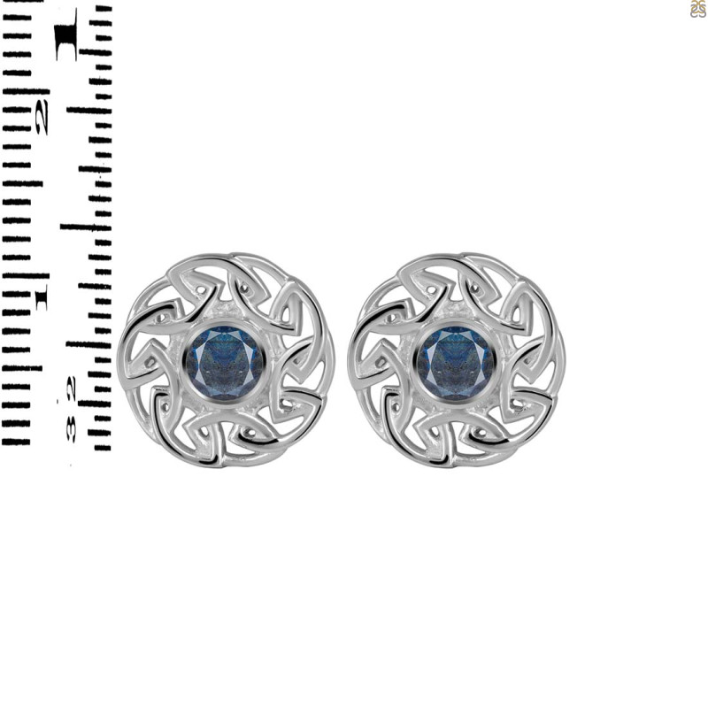 Labradorite Stud Earring LBD-RDE-607.