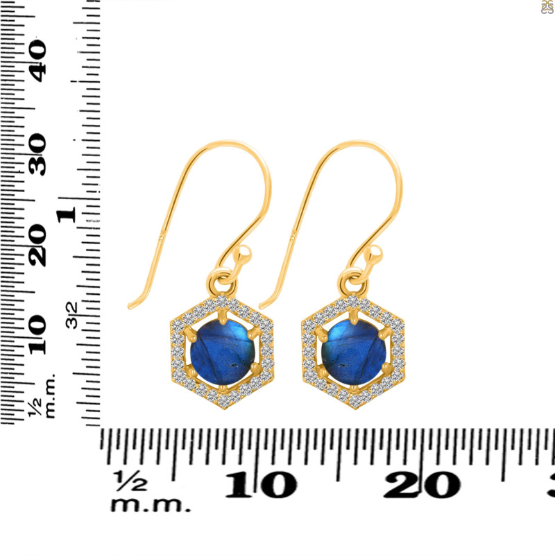 Labradorite Jewelry Set  LBD-RDB-83-RDN-69-RDE-701.