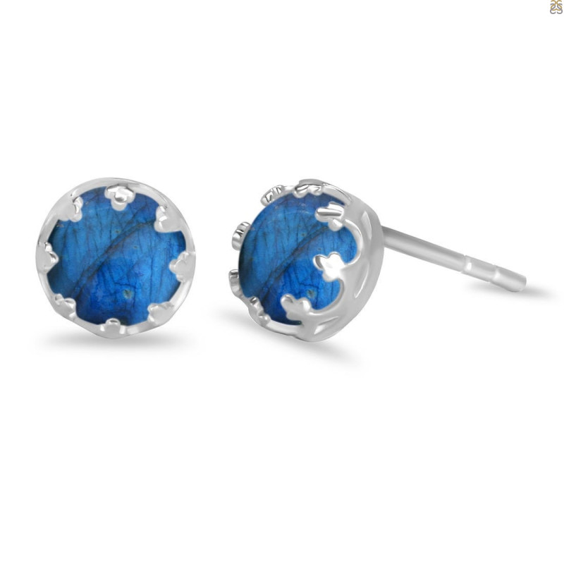 Labradorite Stud Earring