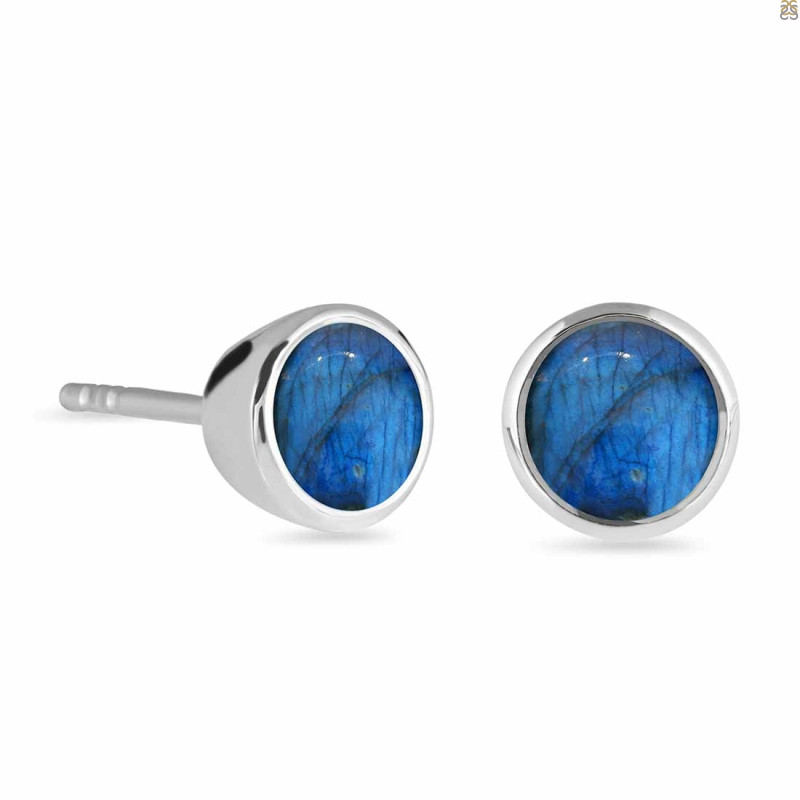Labradorite Stud Earring