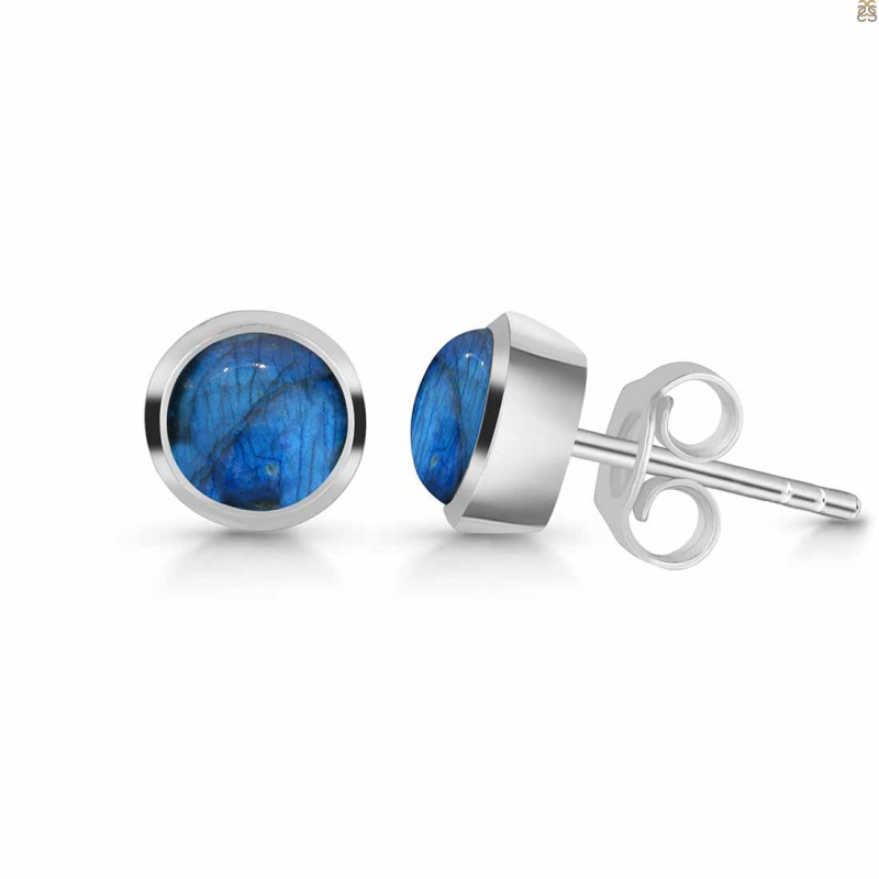 Labradorite Stud Earring