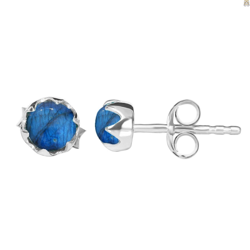 Labradorite Stud Earring