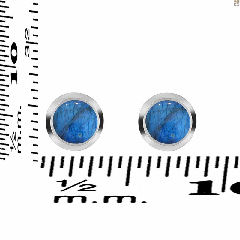 Labradorite Stud Earring LBD-RDE-993.