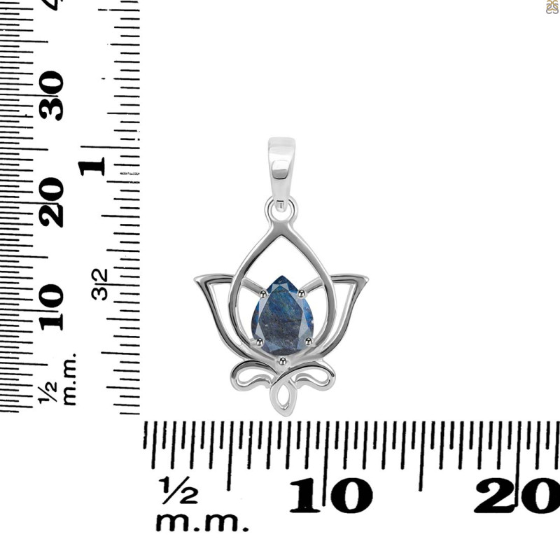 Labradorite Lotus Pendant LBD-RDEP-877.