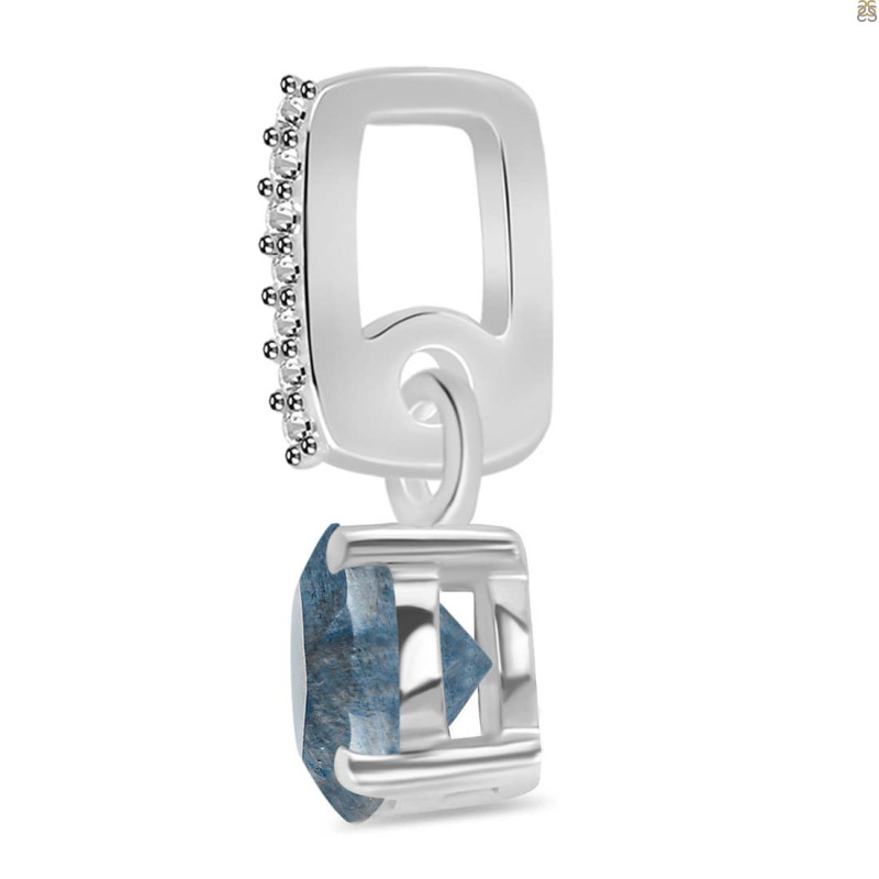 Labradorite & White Topaz Pendant