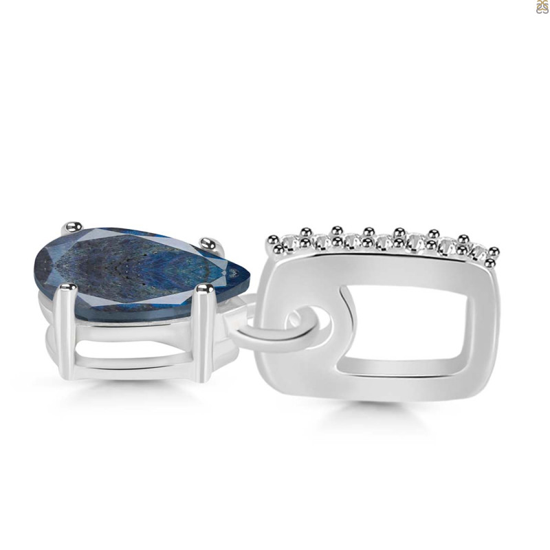 Labradorite & White Topaz Pendant