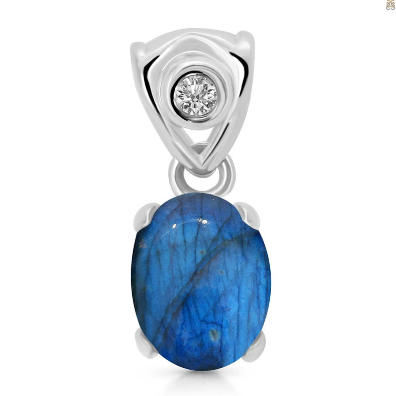 Labradorite Pendant LBD-RDP-553-V-LOOP.