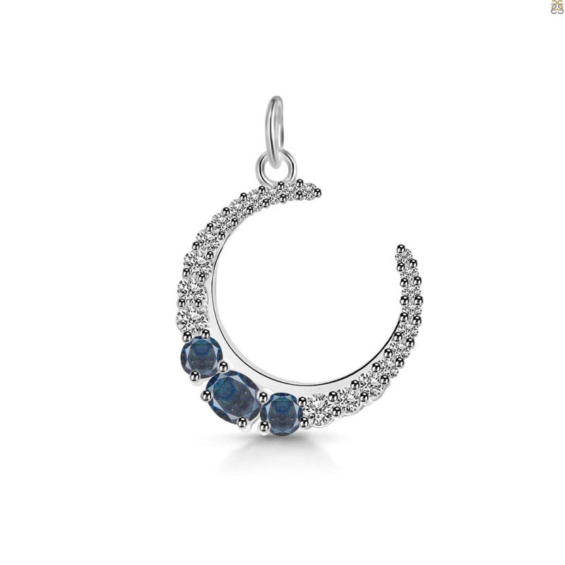 Labradorite & White Topaz Pendant LBD-RDP-728.