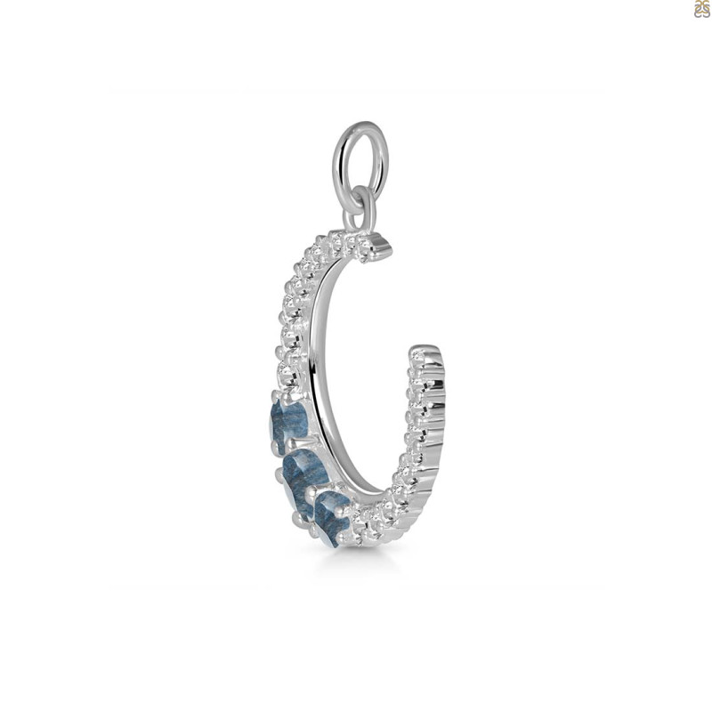 Labradorite & White Topaz Pendant