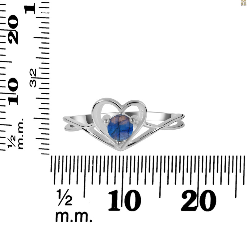 Labradorite Heart Ring LBD-RDR-1519.