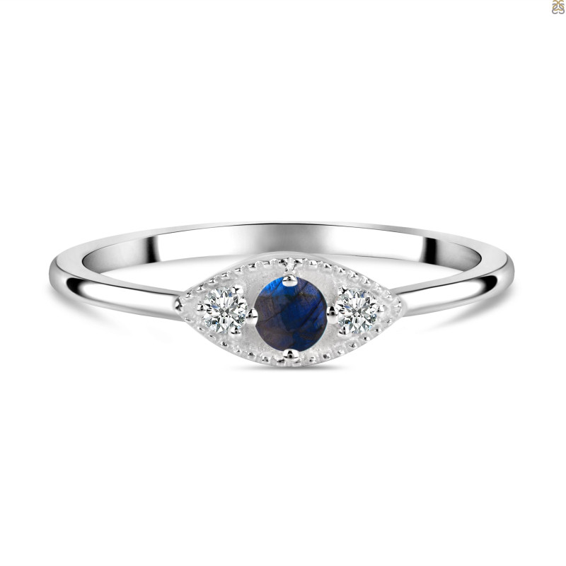 Labradorite & White Topaz Ring LBD-RDR-1662.