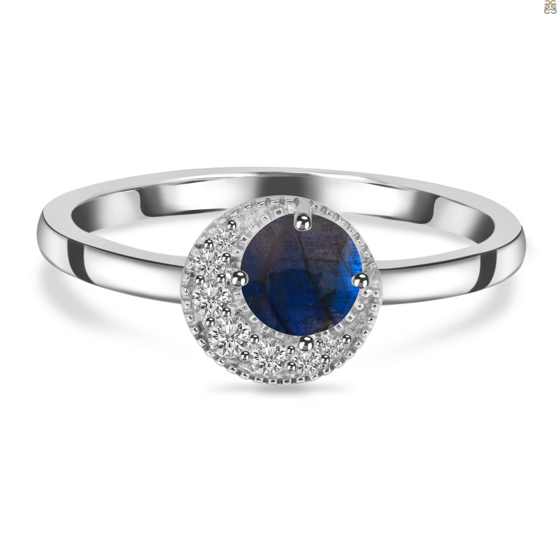Labradorite & White Topaz Ring LBD-RDR-1746.