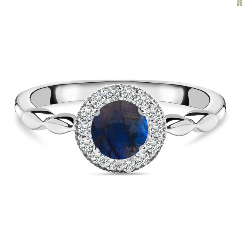 Labradorite & White Topaz Ring LBD-RDR-1799.