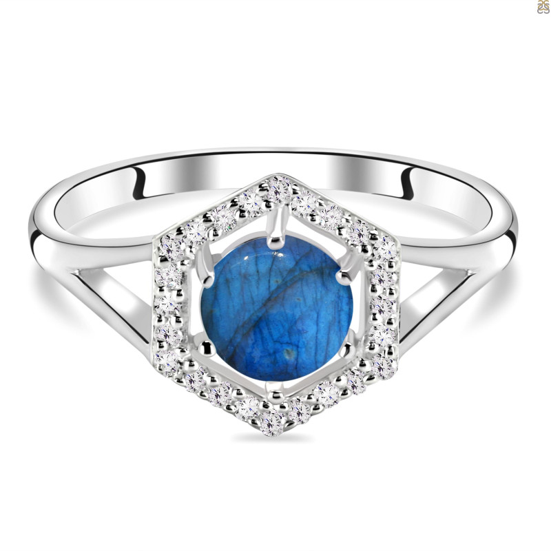 Labradorite & White Topaz Ring LBD-RDR-1800.