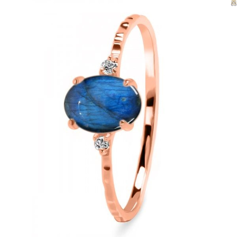 Labradorite & White Topaz Ring LBD-RDR-1938-A.