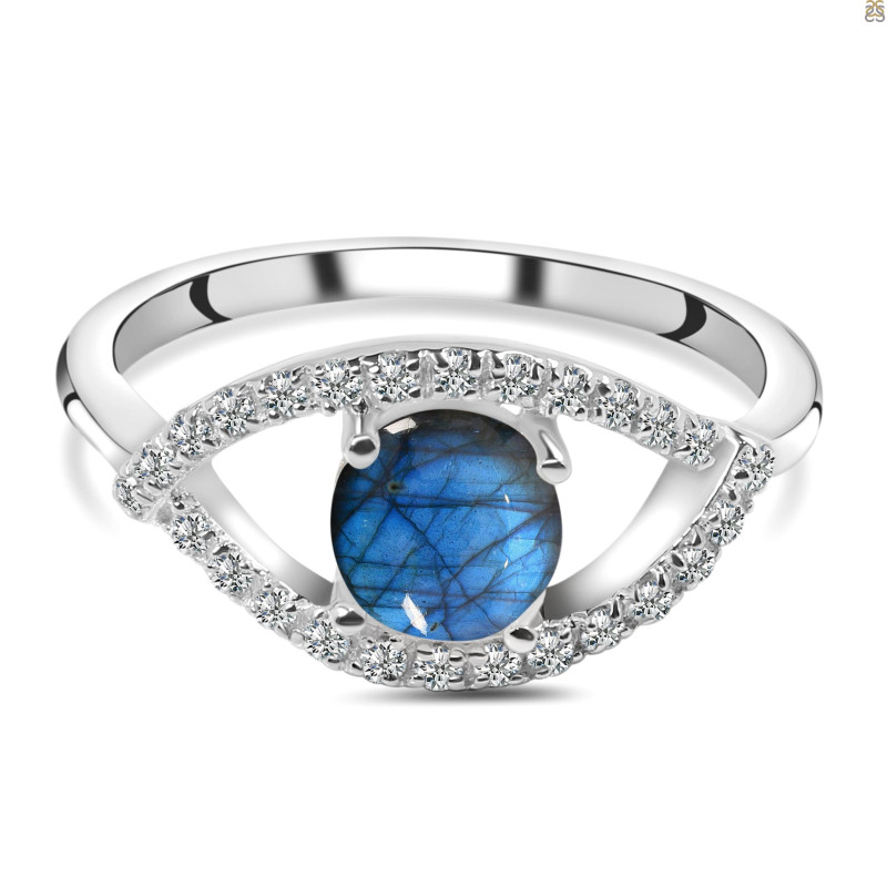 Labradorite & White Topaz Ring LBD-RDR-2190.