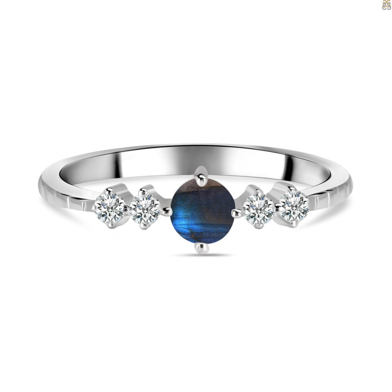 Labradorite & White Topaz Ring LBD-RDR-2211.