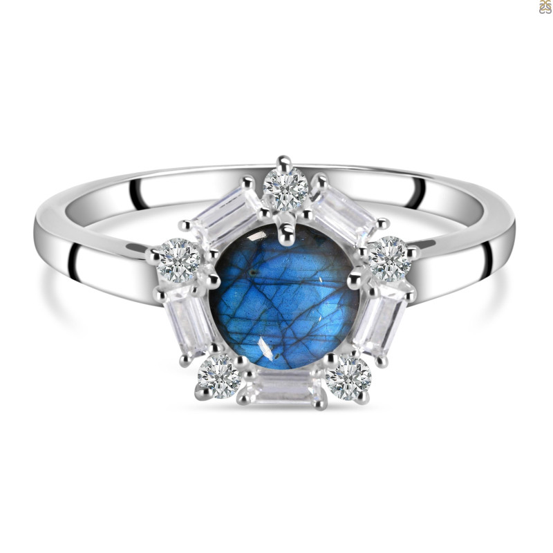 Labradorite & White Topaz Ring LBD-RDR-2248.