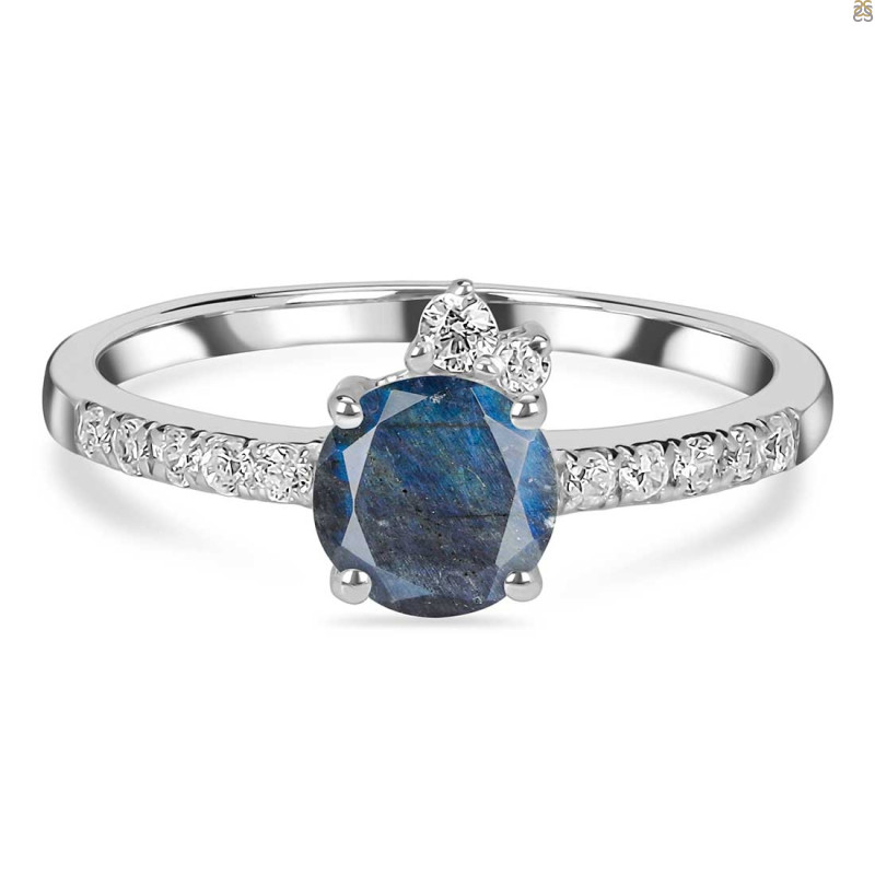 Labradorite & White Topaz Ring LBD-RDR-2303.