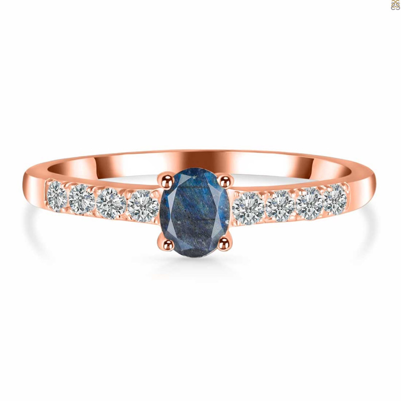 Labradorite & White Topaz Ring LBD-RDR-2538.