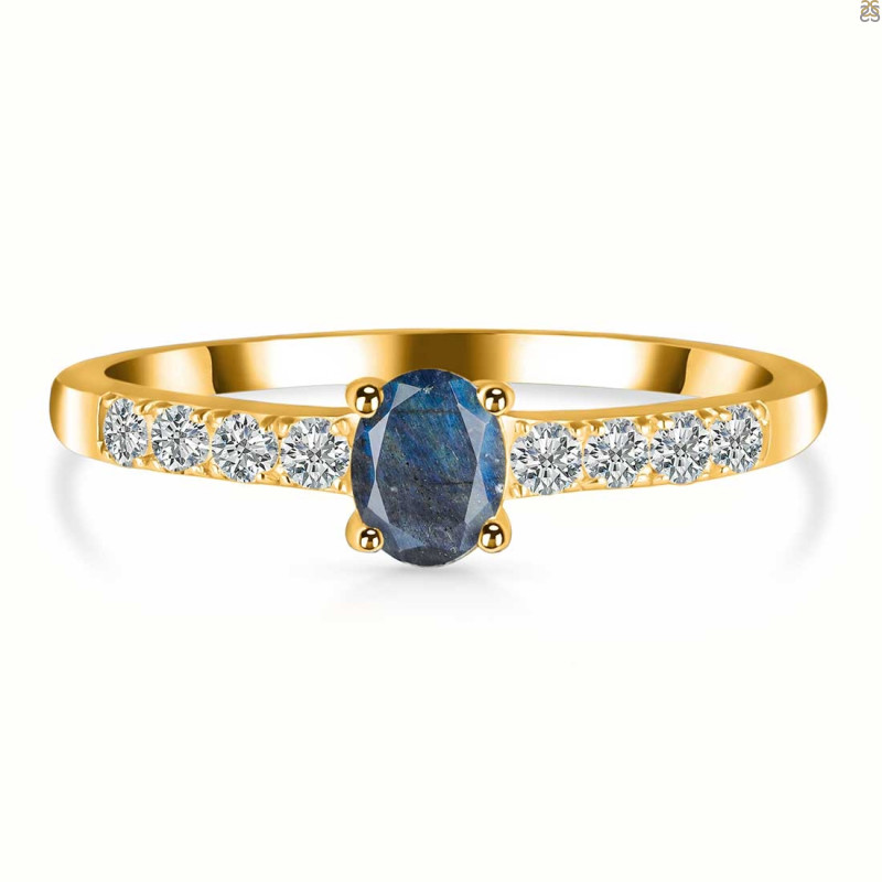 Labradorite & White Topaz Ring LBD-RDR-2538.