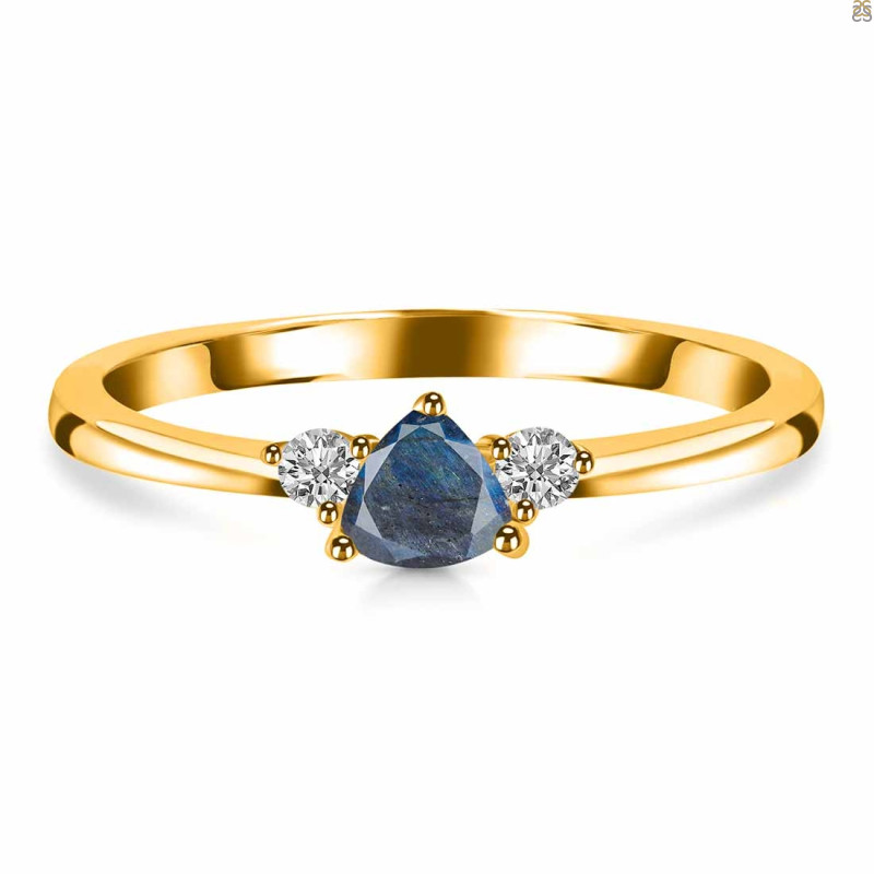 Labradorite  & White Topaz Ring LBD-RDR-2543.