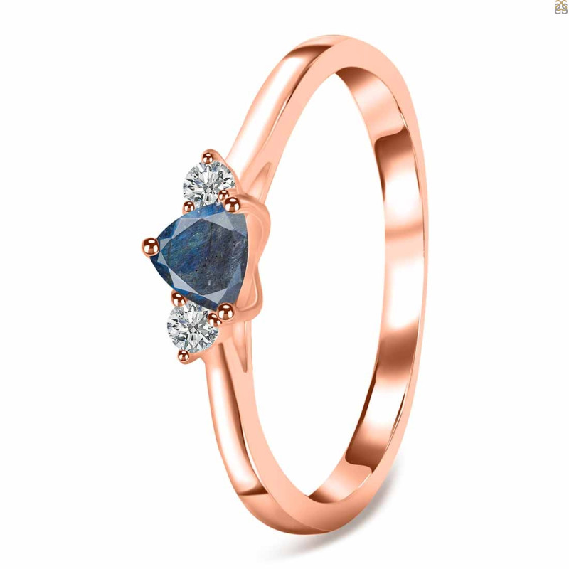 Labradorite  & White Topaz Ring LBD-RDR-2543.