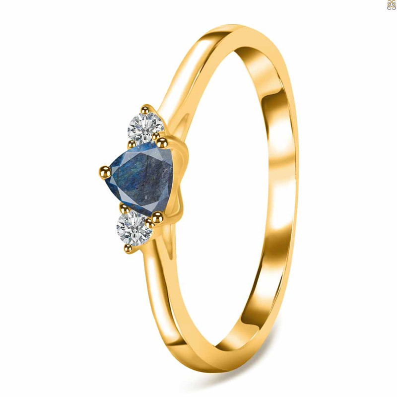Labradorite  & White Topaz Ring LBD-RDR-2543.