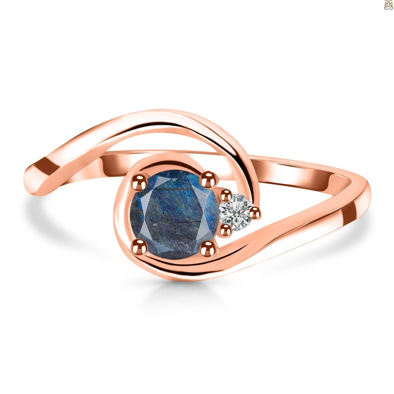 Labradorite & White Topaz Ring LBD-RDR-2622.