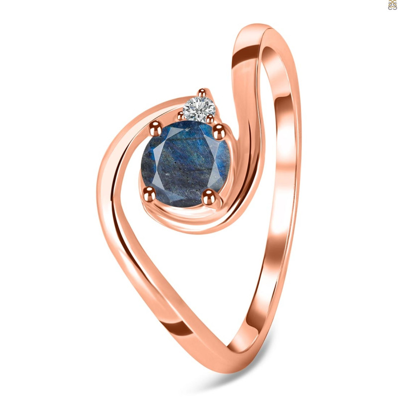 Labradorite & White Topaz Ring LBD-RDR-2622.