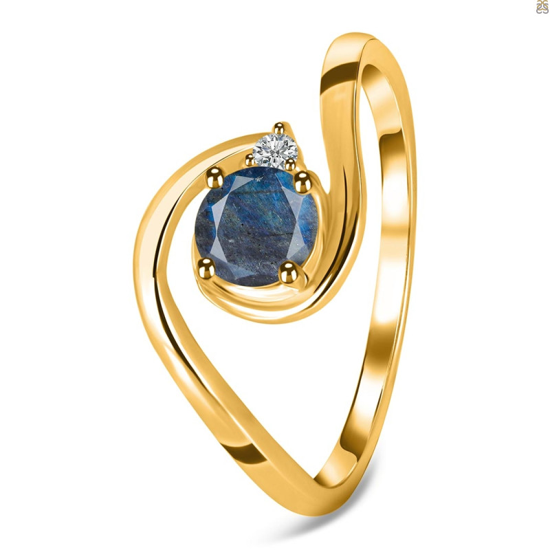 Labradorite & White Topaz Ring LBD-RDR-2622.