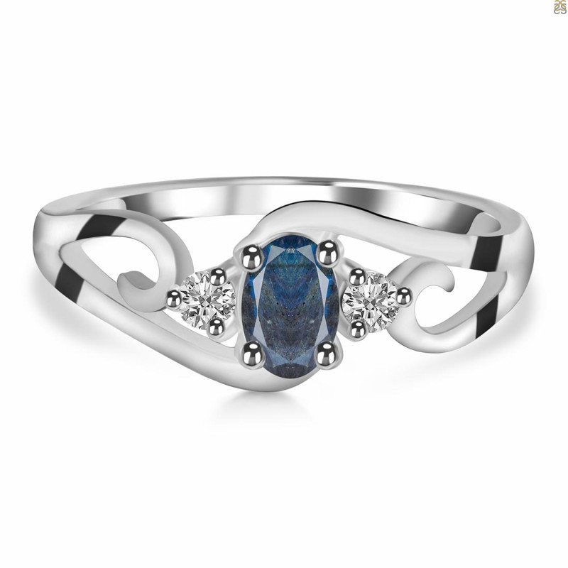 Labradorite & White Topaz Ring LBD-RDR-2631.