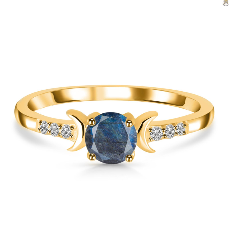 Labradorite & White Topaz Ring LBD-RDR-2845.