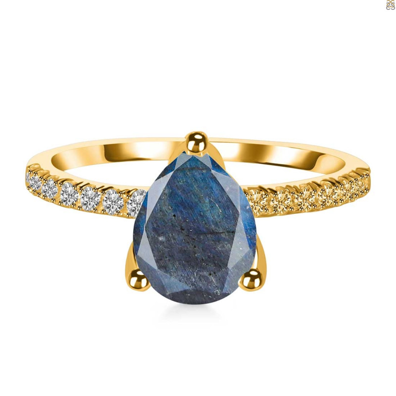 Labradorite & White Topaz Ring LBD-RDR-2860.