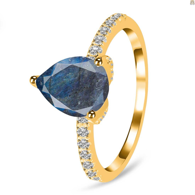 Labradorite & White Topaz Ring LBD-RDR-2860.