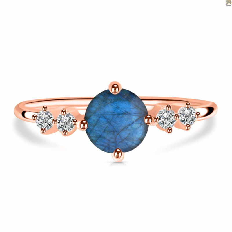 Labradorite & White Topaz Ring LBD-RDR-3166.