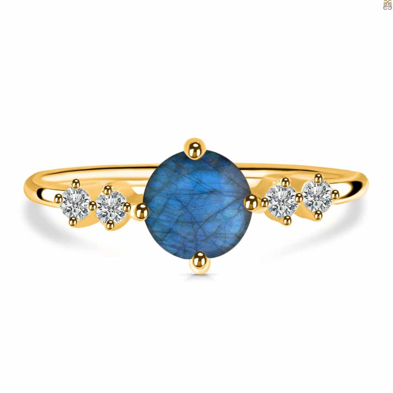 Labradorite & White Topaz Ring LBD-RDR-3166.