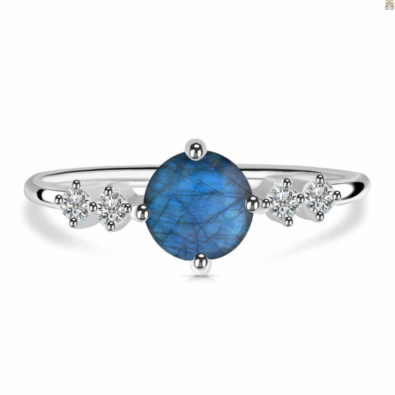 Labradorite & White Topaz Ring LBD-RDR-3166.