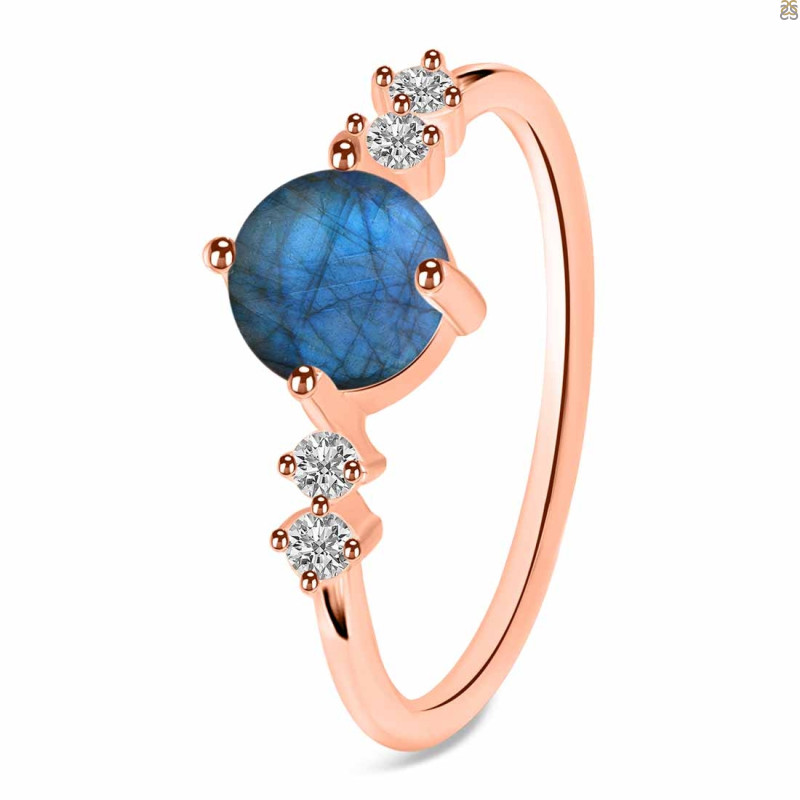 Labradorite & White Topaz Ring LBD-RDR-3166.