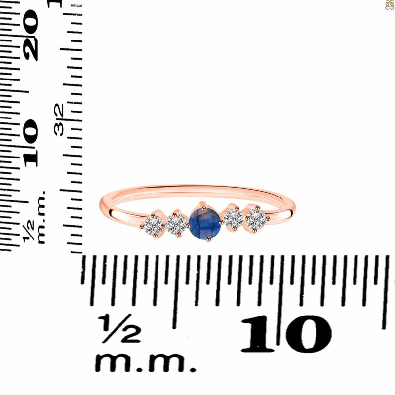 Labradorite & White Topaz Ring LBD-RDR-3190.