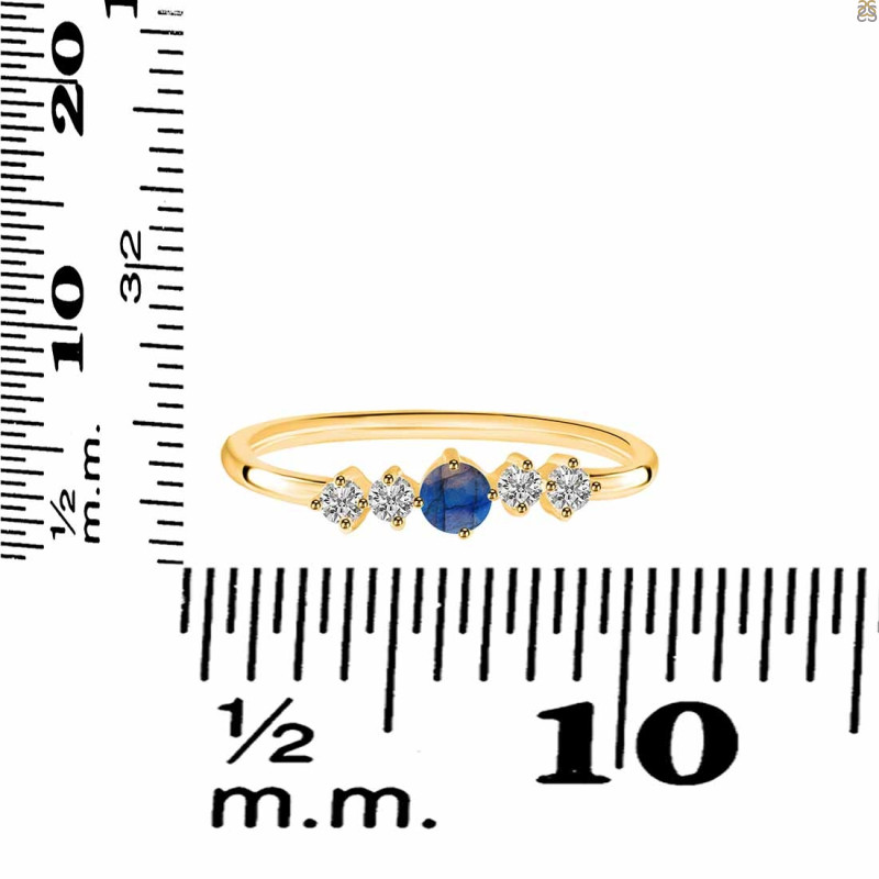 Labradorite & White Topaz Ring LBD-RDR-3190.