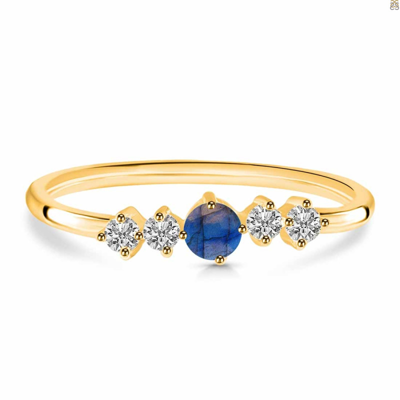 Labradorite & White Topaz Ring LBD-RDR-3190.