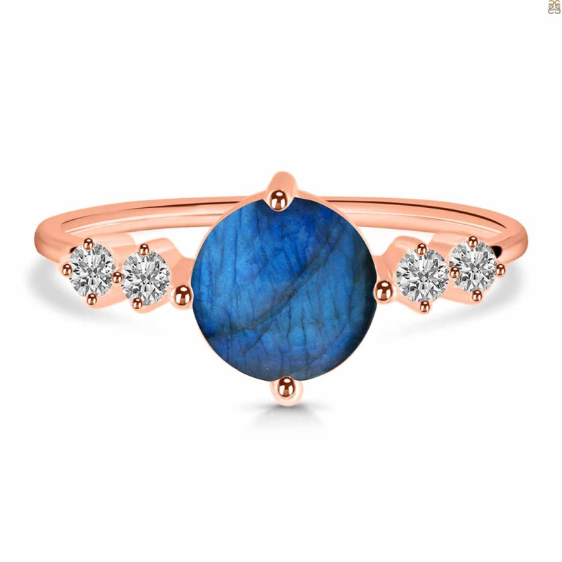 Labradorite & White Topaz Ring LBD-RDR-3191.