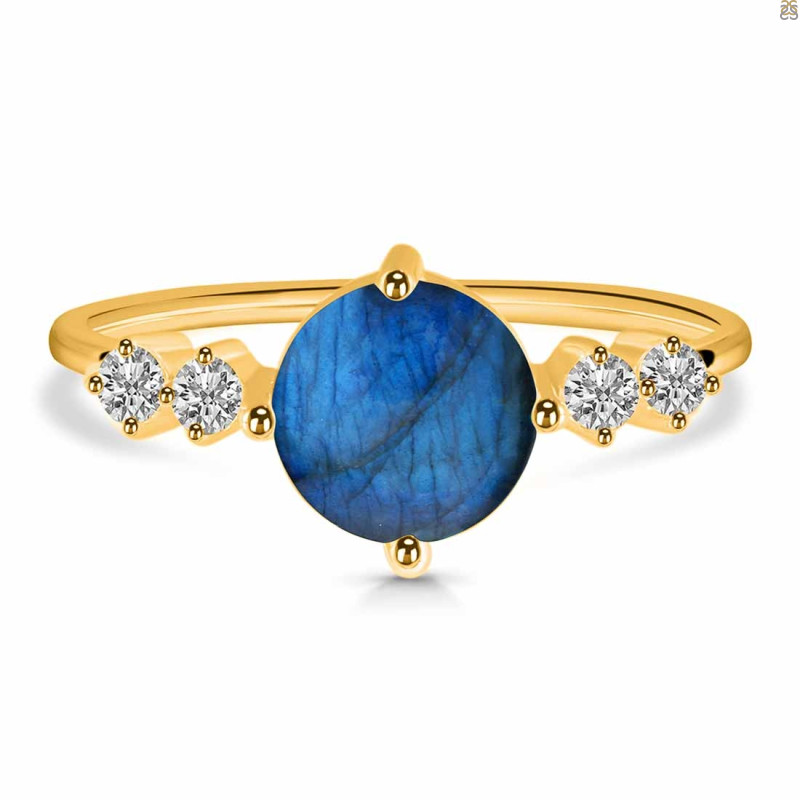 Labradorite & White Topaz Ring LBD-RDR-3191.