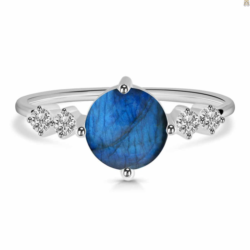 Labradorite & White Topaz Ring LBD-RDR-3191.