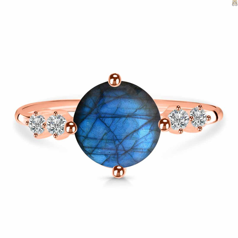 Labradorite & White Topaz Ring LBD-RDR-3192.