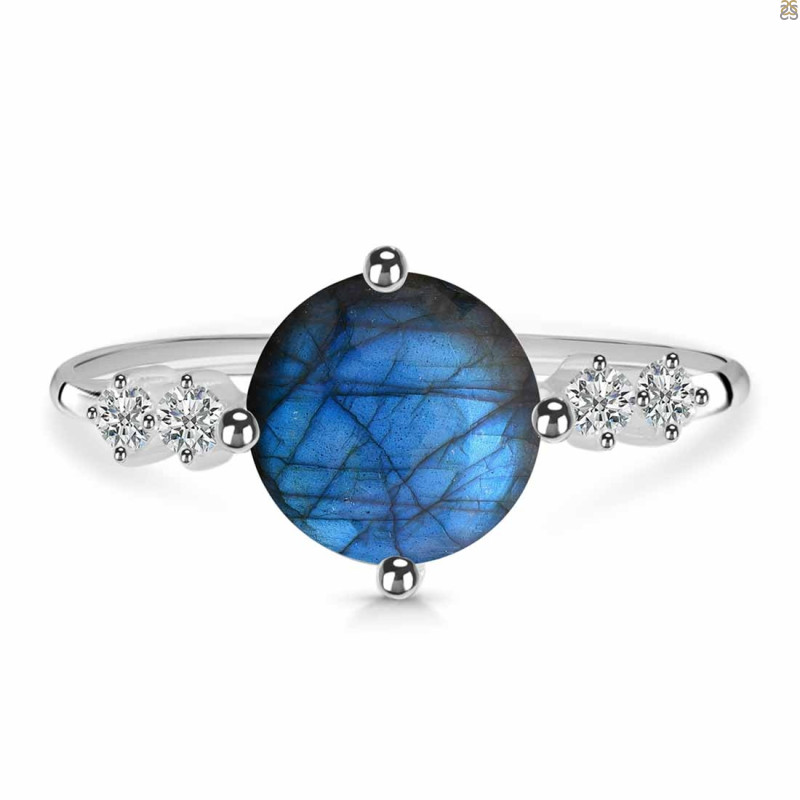 Labradorite & White Topaz Ring LBD-RDR-3192.